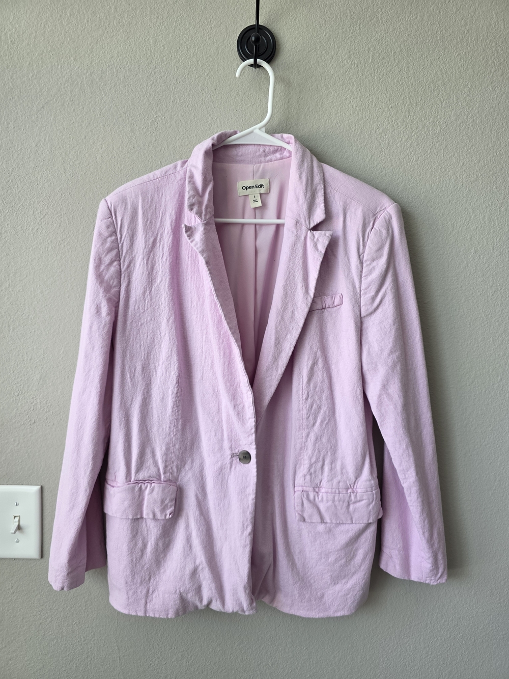 Women's Light Pink Blazer Jacket